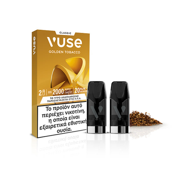 Vuse κάψουλες Golden Tobacco 20mg