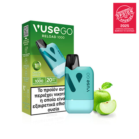 Vuse Greenapple Reload1000box Wbadge